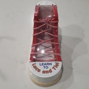 Kids learn to lace and tie